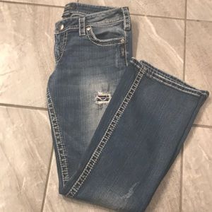 Size 31/31 silver jeans